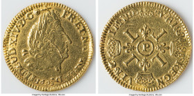 Louis XIV gold Louis d'Or 1693-P VF (Altered Surface), Dijon mint, KM278.13, Fr-433. 6.69gm. HID09801242017 © 2024 Heritage Auctions | All Rights Rese...