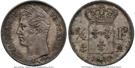 Charles X 1/4 Franc 1830-A MS64 NGC, Paris mint, KM722.1. HID09801242017 © 2024 Heritage Auctions | All Rights Reserved
