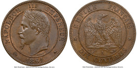 Napoleon III 10 Centimes 1861-A MS64 Brown NGC, Paris mint, KM798.1. HID09801242017 © 2024 Heritage Auctions | All Rights Reserved