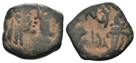 Nabataea. Aretas IV. and Shaqilath I. (9 BC - 40 AD). Bronze Æ. artificial sandpatina. Weight 2,23 gr - Diameter 15 mm