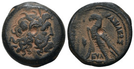 Ptolemaic Kingdom. Ptolemy V. Epiphanes. (204-180 BC). Bronze Æ. Alexandria. artificial sandpatina. Weight 11,15 gr - Diameter 21 mm