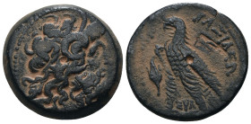 Ptolemaic Kingdom. Ptolemy V. Epiphanes. (204-180 BC). Bronze Æ. Alexandria. artificial sandpatina. Weight 16,13 gr - Diameter 24 mm
