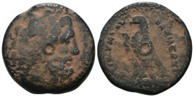 Ptolemaic Kingdom. Ptolemy V. Epiphanes. (204-180 BC). Bronze Æ. Alexandria. artificial sandpatina. Weight 20,06 gr - Diameter 27 mm