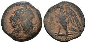 Ptolemaic Kingdom. Ptolemy V. Epiphanes. (204-180 BC). Bronze Æ. Alexandria. artificial sandpatina. Weight 8,30 gr - Diameter 21 mm
