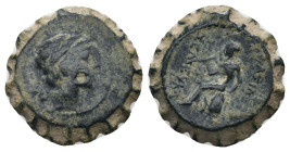 Seleucid Kingdom. Alexander I. Balas. (152-145 BC). Bronze Æ. Antioch. artificial sandpatina. Weight 3,18 gr - Diameter 13 mm