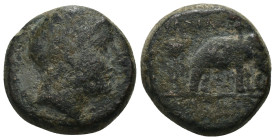 Seleucid Kingdom. Antiochos I. Soter. (280-261 BC). Bronze Æ. Antioch. Weight 10,66 gr - Diameter 17 mm