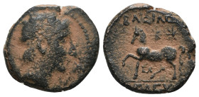 Seleucid Kingdom. Antiochos I. Soter. artificial sandpatina (280-261 BC). Bronze Æ. Antioch. Weight 2,85 gr - Diameter 13 mm