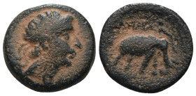 Seleucid Kingdom. Antiochos I. Soter.artificial sandpatina. (280-261 BC). Bronze Æ. Antioch. Weight 4,85 gr - Diameter 15 mm