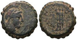 Seleucid Kingdom. Antiochos II. Theos. (261-246 BC). Bronze Æ. Antioch. artificial sandpatina. Weight 15,54 gr - Diameter 24 mm