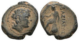 Seleucid Kingdom. Antiochos III. the Great. (223-187 BC). Bronze Æ. Antioch. artificial sandpatina. Weight 4,00 gr - Diameter 15 mm