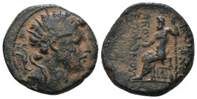 Seleucid Kingdom. Antiochos IV. Epiphanes. (175-164 BC). Bronze Æ. Antioch. artificial sandpatina. Weight 7,85 gr - Diameter 18 mm
