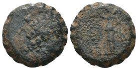 Seleucid Kingdom. Antiochos VI. Dionysos. (144-142 BC). Bronze Æ. Antioch. artificial sandpatina. Weight 4,48 gr - Diameter 13 mm
