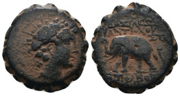Seleucid Kingdom. Antiochos VI. Dionysos. (144-142 BC). Bronze Æ. Antioch. artificial sandpatina. Weight 7,88 gr - Diameter 19 mm