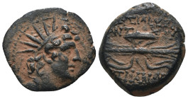 Seleucid Kingdom. Antiochos VIII. Grypos. (109-96 BC). Bronze Æ. Antioch. artificial sandpatina. Weight 4,57 gr - Diameter 19 mm