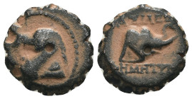 Seleucid Kingdom. Demetrios I. Soter. (162-150 BC). Bronze Æ. Antioch. artificial sandpatina. Weight 2,87 gr - Diameter 11 mm