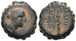 Seleucid Kingdom. Demetrios I. Soter. (162-150 BC). Bronze Æ. Antioch. artificial sandpatina. Weight 7,61 gr - Diameter 17 mm