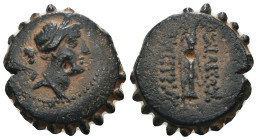 Seleucid Kingdom. Demetrios I. Soter. (162-150 BC). Bronze Æ. Antioch. artificial sandpatina. Weight 8,18 gr - Diameter 20 mm