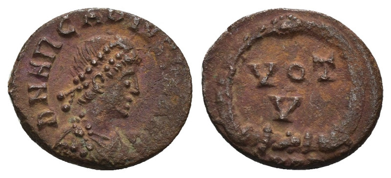 Arcadius. (383-388 AD). Follis. Antioch. Weight 1,15 gr - Diameter 10 mm