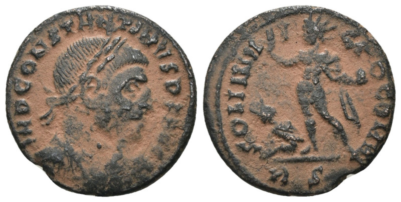 Constantinus I. (307-337 AD). Follis. Antioch. Obv: CONSTANTINVS AVG. laureate b...