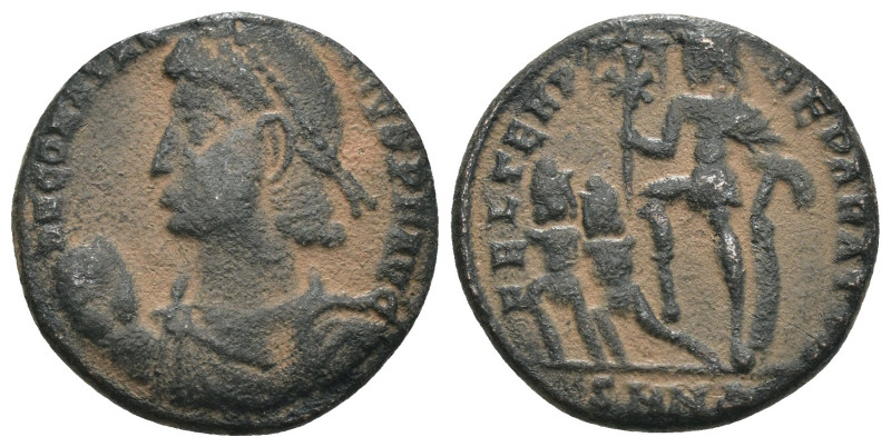 Constantinus II. (337-361 AD). Follis. Nicomedia. Obv: D N CONSTANTIVS P F AVG. ...