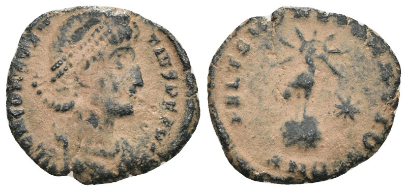 Constantinus II. (351-354 AD). Follis. Antioch. Obv: D N CONSTANTIVS P F AVG. pe...