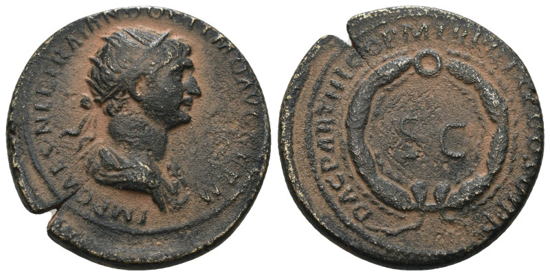 Trajan. (115-116 AD). Semis. Rome (for circulation in Syria). Obv: IMP CS NER TR...