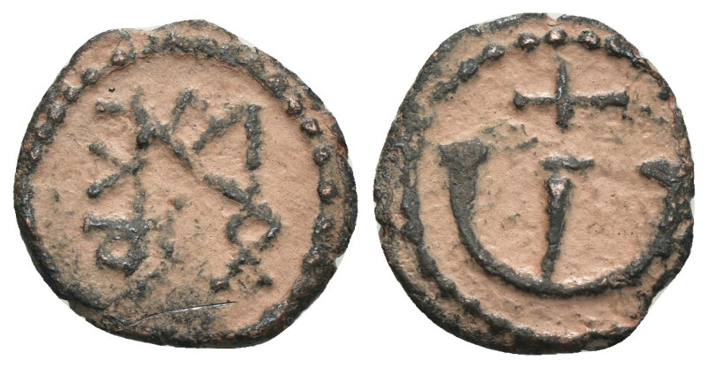 Justinius II. (565-578 AD). Pentanummium. artificial sandpatina.

Weight 0,97 ...