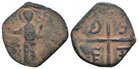 Crusader States. Principality of Antioch. Roger of Salerno. (1112-1119 AD). Follis. artificial sandpatina.

Weight 1,80 gr - Diameter 17 mm