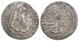 Habsburg. Leopold I. (1698) Silver.

Weight 1,52 gr - Diameter 19 mm