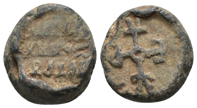 Byzantine Empire. lead seal. Weight 7,83 gr - Diameter 14 mm