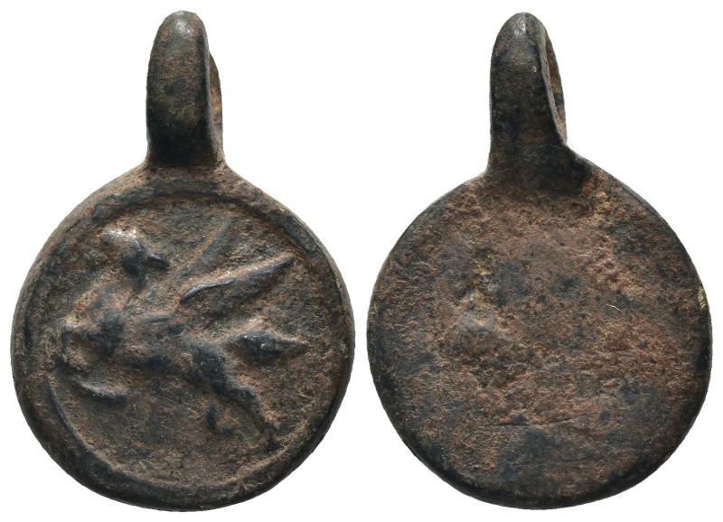 ancient. bronze pendant. Weight 6,41 gr - Diameter 25 mm