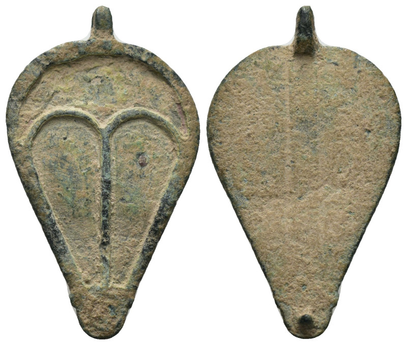 ancient. bronze pendant. Weight 2,37 gr - Diameter 31 mm