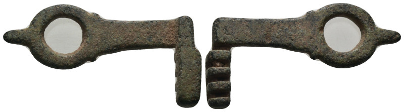 Roman. bronze key. (1st - 4th Century AD). Weight 5,67 gr - Diameter 35 mm