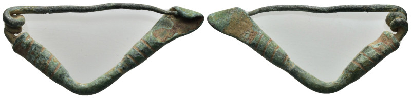 Roman. bronze fibula. (1st - 4th Century AD). Weight 4,44 gr - Diameter 42 mm