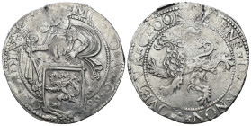 Dutch Republic. (1589) AR Leeuwendaalder. Obv: knight standing behind coat of arms. Weight 27,01 gr - Diameter 38 mm