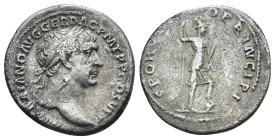 Trajan. (98-117 AD) AR Denar. Rome. Weight 0,73 gr - Diameter 14 mm