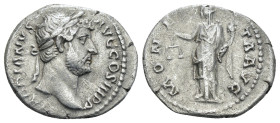 Hadrian. (117-138 AD) AR Denar. Rome. Weight 2,59 gr - Diameter 15 mm