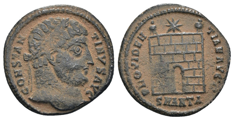 Constantinus I. (307-337 AD). Follis. Antioch. Obv: CONSTANTINVS AVG. laureate b...