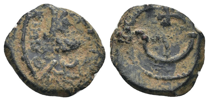 Justinius II. (565-578 AD). Pentanummium. artificial sandpatina. Weight 1,54 gr ...