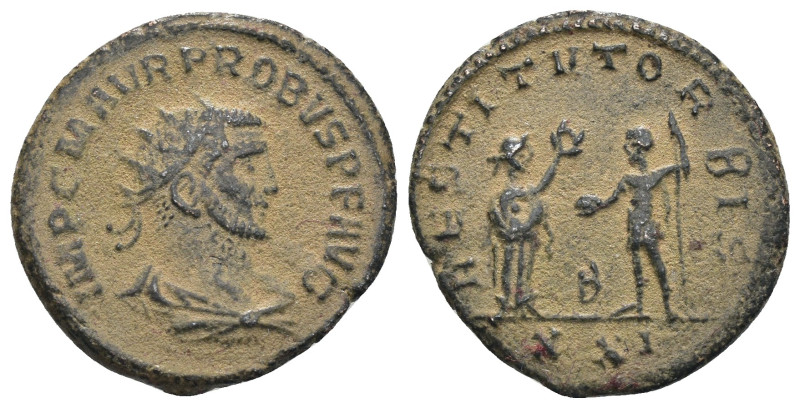 Probus. (276-282 AD). Æ Antoninian. Antioch. Obv: IMP C M AVR PROBVS P F AVG. ra...