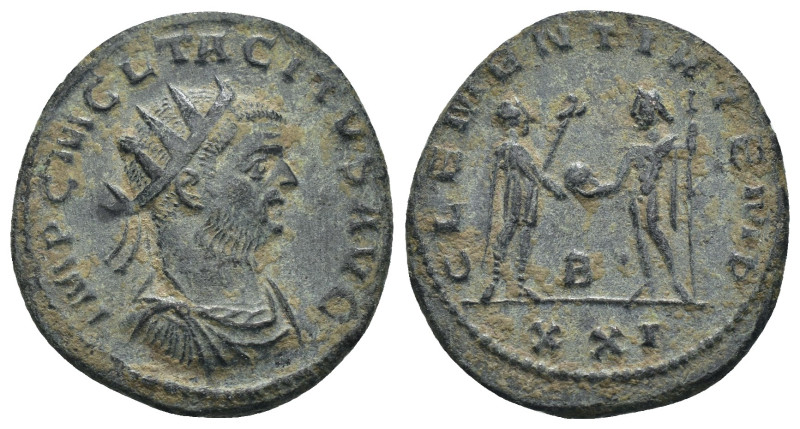 Tacitus. (275-276 AD). Æ Antoninian. Antioch. Obv: IMP C M CL TACITVS AVG. radia...