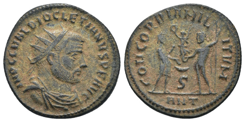 Diocletian. (285 AD). Æ Antoninian. Antioch. Obv: IMP C C VAL DIOCLETIANVS P F A...