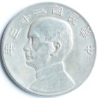 Cina. Repubblica. 1912-1949. Dollaro 1934. Ag. Y345. Peso gr. 26,65. Diametro mm. 39. BB+. Pulita. (5123)