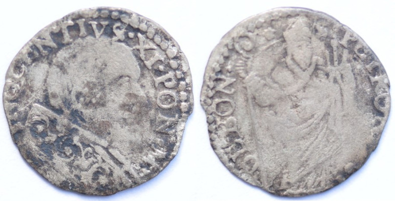 Zecche Italiane. Bologna. Innocenzo XI. 1676-1689. Muraiola. Mi. Mun. 234. Peso ...