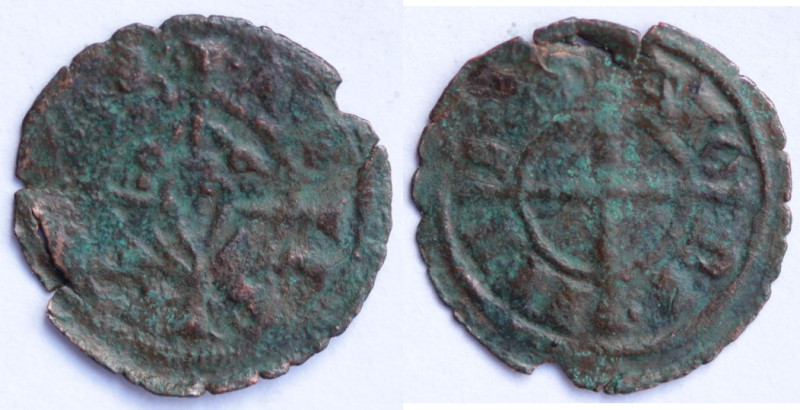 Zecche Italiane. Brindisi. Federico II. 1197-1250. Mezzo denaro, 1239. Mi. Sp. 1...