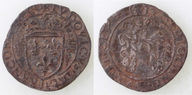 Milano. Luigi XII. 1500-1512. Grosso da 3 soldi. Ag. Cr. 10. Peso gr. 1,53. BB+. Leggermente tosata.