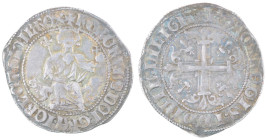 Napoli. Roberto d'Angiò. 1309-1343. Gigliato. Ag. MIR 28. Peso gr. 3,36. Diametro mm. 26. BB+. Leggermente tosato. (0824)