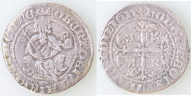 Napoli. Roberto d'Angiò. 1309-1343. Gigliato, probabile imitazione crociata. Ag. Di stile inusuale. Peso gr. 3,92. Diametro mm. 26. qSPL. R. (0824)...