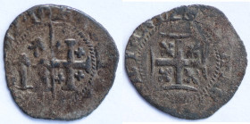 Napoli. Giovanna e Ludovico di Taranto. 1347-1362. Denaro. Mi. MIR 36. Peso gr. 0,60. Diametro mm. 16. MB. NC. (0624)