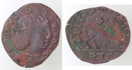 Napoli. Ferdinando I d'Aragona. 1458-1494. Cavallo con sigla T in esergo. Ae. MIR 85/10. Peso gr. 1,44. Diametro mm. 19,50. BB. Incrostazioni al roves...